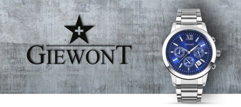 ZEGAREK MĘSKI GIEWONT APEX CHRONO GW6480-2 CHRONOGRAF SILVER/BLUE ZEGAREK MĘSKI GIEWONT APEX CHRONO GW6480-2 CHRONOGRAF SILVER/BLUE