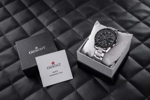 ZEGAREK MĘSKI GIEWONT PRIMECHRONO GW8620-1 CHRONOGRAF SILVER/BLACK ZEGAREK MĘSKI GIEWONT PRIMECHRONO GW8620-1 CHRONOGRAF SILVER/BLACK