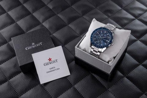 ZEGAREK MĘSKI GIEWONT PRIMECHRONO GW8620-2 CHRONOGRAF SILVER/BLUE ZEGAREK MĘSKI GIEWONT PRIMECHRONO GW8620-2 CHRONOGRAF SILVER/BLUE