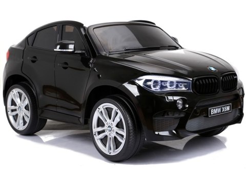 Auto Na Akumulator BMW X6M Czarne Dwuosobowy Fotel Auto Na Akumulator BMW X6M Czarne Dwuosobowy Fotel