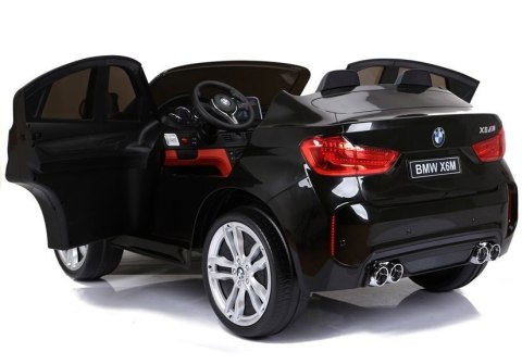 Auto Na Akumulator BMW X6M Czarne Dwuosobowy Fotel Auto Na Akumulator BMW X6M Czarne Dwuosobowy Fotel