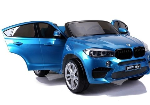 Auto Na Akumulator BMW X6M Niebieskie Lakierowane Auto Na Akumulator BMW X6M Niebieskie Lakierowane