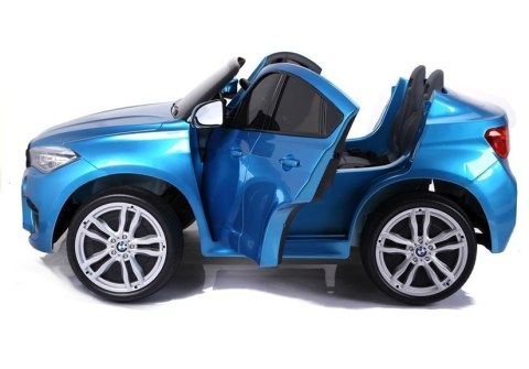 Auto Na Akumulator BMW X6M Niebieskie Lakierowane Auto Na Akumulator BMW X6M Niebieskie Lakierowane