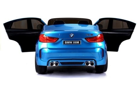 Auto Na Akumulator BMW X6M Niebieskie Lakierowane Auto Na Akumulator BMW X6M Niebieskie Lakierowane