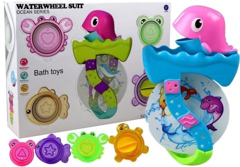 Delfinek z Foremkami Morskimi Do Zabawy w Kąpieli Delfinek z Foremkami Morskimi Do Zabawy w Kąpieli