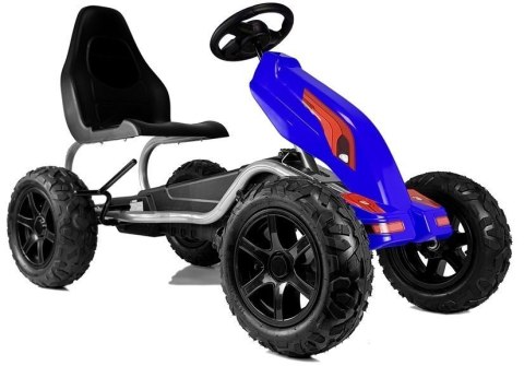 Gokart na Pedały B012 Pompowane Koła Niebieski Gokart na Pedały B012 Pompowane Koła Niebieski