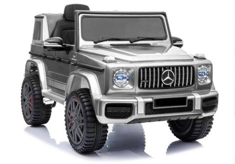 Auto na akumulator Mercedes G63 Srebrny Lakier Auto na akumulator Mercedes G63 Srebrny Lakier