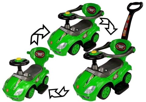 Jeździk z Pchaczem Mega Car 3w1 Zielony Jeździk z Pchaczem Mega Car 3w1 Zielony