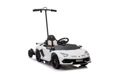 Auto Na Akumulator Lamborghini Aventador SX2018 Biały z Platformą Auto Na Akumulator Lamborghini Aventador SX2018 Biały z Platformą