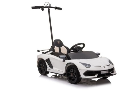 Auto Na Akumulator Lamborghini Aventador SX2018 Biały z Platformą Auto Na Akumulator Lamborghini Aventador SX2018 Biały z Platformą