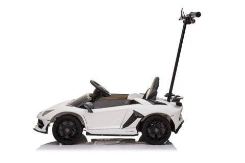 Auto Na Akumulator Lamborghini Aventador SX2018 Biały z Platformą Auto Na Akumulator Lamborghini Aventador SX2018 Biały z Platformą