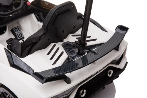 Auto Na Akumulator Lamborghini Aventador SX2018 Biały z Platformą Auto Na Akumulator Lamborghini Aventador SX2018 Biały z Platformą