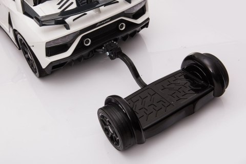 Auto Na Akumulator Lamborghini Aventador SX2018 Biały z Platformą Auto Na Akumulator Lamborghini Aventador SX2018 Biały z Platformą