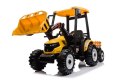 Traktor Na Akumulator Z Przyczepą Hercules Żółty 24V