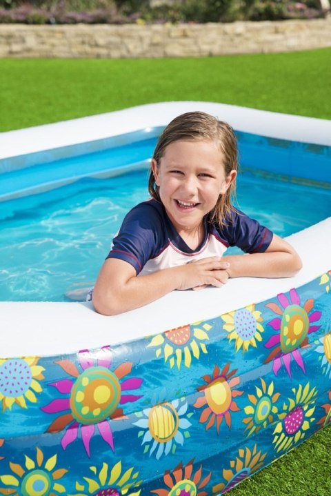 Basen Dmuchany Kwiaty 305 x 183 x 56 cm Bestway 54121 Basen Dmuchany Kwiaty 305 x 183 x 56 cm Bestway 54121