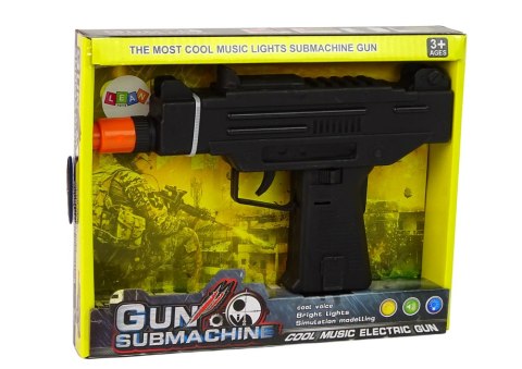 Pistolet Czarny Dla Dzieci Wibracje Dźwięk Pistolet Czarny Dla Dzieci Wibracje Dźwięk