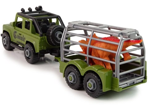 Auto Terenowe Transporter Do Rozkręcania DIY Zielony Dinozaur Auto Terenowe Transporter Do Rozkręcania DIY Zielony Dinozaur