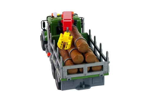 Ciężarówka Auto Dźwig Transport Bale Drewna Dźwięk Ciężarówka Auto Dźwig Transport Bale Drewna Dźwięk