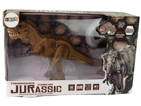 Dinozaur Zdalnie Sterowany Tyranozaur Rex Brązowy Dinozaur Zdalnie Sterowany Tyranozaur Rex Brązowy