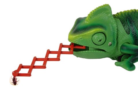 Kameleon Zdalnie Sterowany Zielony Światła 28 cm Kameleon Zdalnie Sterowany Zielony Światła 28 cm
