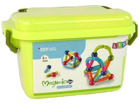 Klocki Magnetyczne Konstrukcyjne Edukacyjne Kuferek 68 Elementów Klocki Magnetyczne Konstrukcyjne Edukacyjne Kuferek 68 Elementów