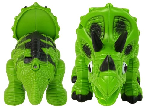 Interaktywny Dinozaur Triceratops Para Wodna Dźwięk Zielony Interaktywny Dinozaur Triceratops Para Wodna Dźwięk Zielony