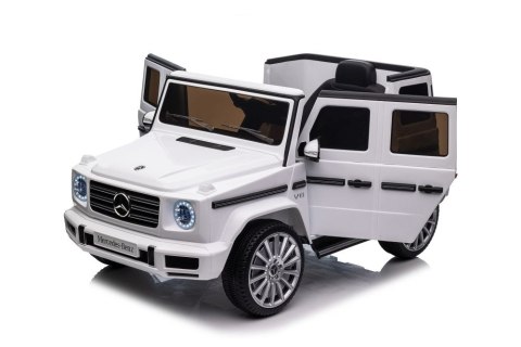 Pojazd Na Akumulator Mercedes G500 Biały 4x4 Pojazd Na Akumulator Mercedes G500 Biały 4x4