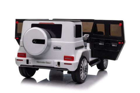 Pojazd Na Akumulator Mercedes G500 Biały 4x4 Pojazd Na Akumulator Mercedes G500 Biały 4x4