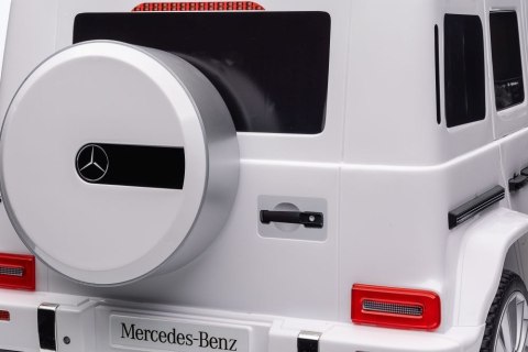Pojazd Na Akumulator Mercedes G500 Biały 4x4 Pojazd Na Akumulator Mercedes G500 Biały 4x4