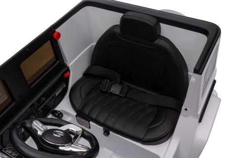 Pojazd Na Akumulator Mercedes G500 Biały 4x4 Pojazd Na Akumulator Mercedes G500 Biały 4x4