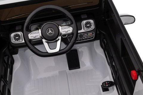 Pojazd Na Akumulator Mercedes G500 Biały 4x4 Pojazd Na Akumulator Mercedes G500 Biały 4x4