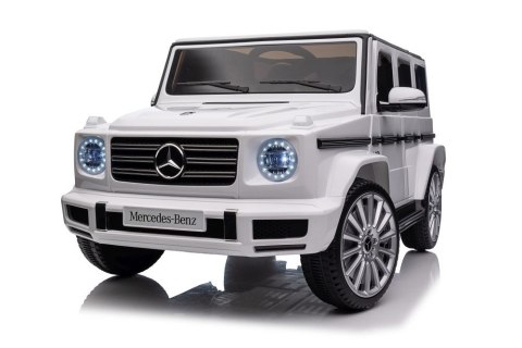 Pojazd Na Akumulator Mercedes G500 Biały 4x4 Pojazd Na Akumulator Mercedes G500 Biały 4x4