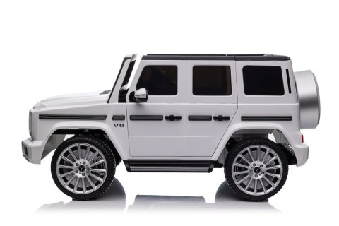 Pojazd Na Akumulator Mercedes G500 Biały 4x4 Pojazd Na Akumulator Mercedes G500 Biały 4x4