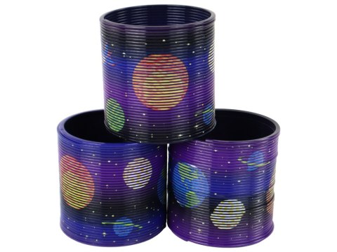 Kultowa Sprężyna Fioletowa Motyw Planet Relaksacyjna 6CM Kultowa Sprężyna Fioletowa Motyw Planet Relaksacyjna 6CM