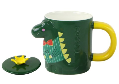 Kubek Z Przykrywką Zielony Dinozaur 400 ml Kubek Z Przykrywką Zielony Dinozaur 400 ml