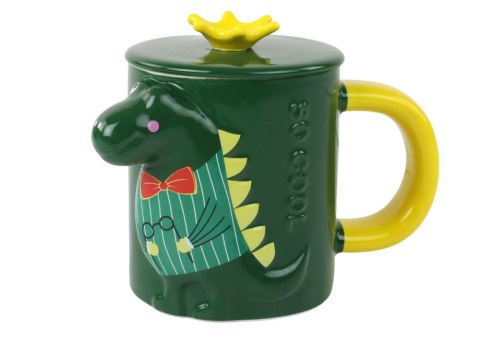 Kubek Z Przykrywką Zielony Dinozaur 400 ml Kubek Z Przykrywką Zielony Dinozaur 400 ml