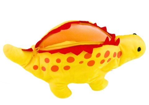 Pluszowy Dinozaur Piórnik Schowek Zawieszka Żółty Pluszowy Dinozaur Piórnik Schowek Zawieszka Żółty