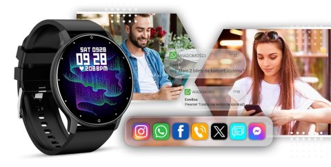 SMARTWATCH GIEWONT SPORT AROUND PRO SMARTCALL GW120-2 PRO - CARBON SMARTWATCH GIEWONT SPORT AROUND PRO SMARTCALL GW120-2 PRO - CARBON