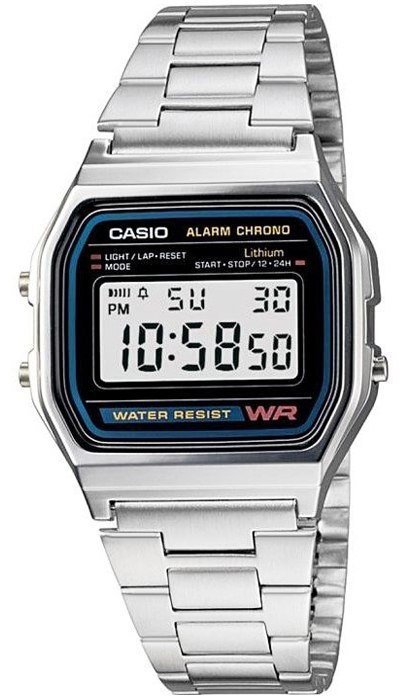 ZEGAREK CASIO A158WA-1DF UNISEX + BOX ZEGAREK CASIO A158WA-1DF UNISEX + BOX