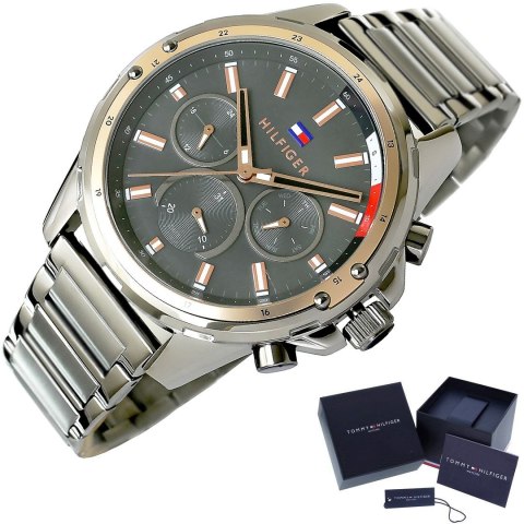 ZEGAREK MĘSKI TOMMY HILFIGER MASON 1791790 + BOX ZEGAREK MĘSKI TOMMY HILFIGER MASON 1791790 + BOX