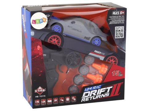 Autko Sportowe Zdalnie Sterowane R/C 1:24 Szare Wymienne Koła Autko Sportowe Zdalnie Sterowane R/C 1:24 Szare Wymienne Koła