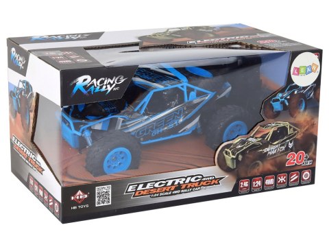 Autko Terenowe Zdalnie Sterowane R/C 1:24 Niebieskie Autko Terenowe Zdalnie Sterowane R/C 1:24 Niebieskie