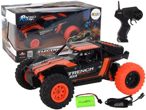 Autko Terenowe Zdalnie Sterowane R/C 1:24 Pomarańczowe Autko Terenowe Zdalnie Sterowane R/C 1:24 Pomarańczowe