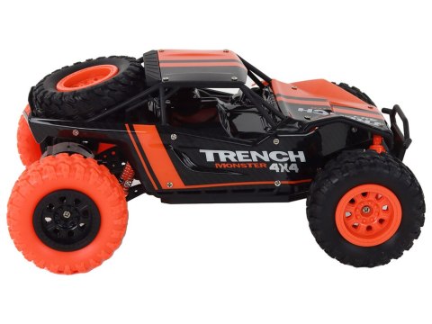 Autko Terenowe Zdalnie Sterowane R/C 1:24 Pomarańczowe Autko Terenowe Zdalnie Sterowane R/C 1:24 Pomarańczowe