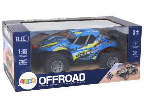 Auto 1:16 Zdalnie Sterowane Off-Road Samochód Terenowy RC Niebieski Auto 1:16 Zdalnie Sterowane Off-Road Samochód Terenowy RC Niebieski