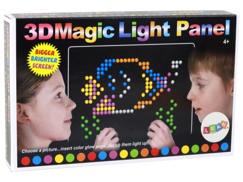 Magiczna Tablica Edukacyjna 3D Podświetlana Układanka 180 ele. Magiczna Tablica Edukacyjna 3D Podświetlana Układanka 180 ele.