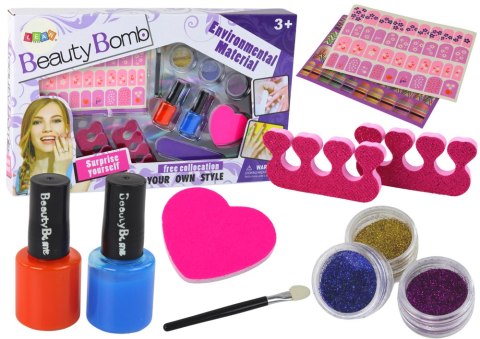 Zestaw Do Malowania Paznokci Naklejki Beauty Bomb XXL Zestaw Do Malowania Paznokci Naklejki Beauty Bomb XXL