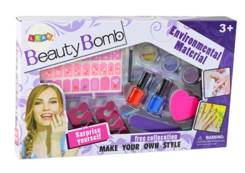 Zestaw Do Malowania Paznokci Naklejki Beauty Bomb XXL Zestaw Do Malowania Paznokci Naklejki Beauty Bomb XXL
