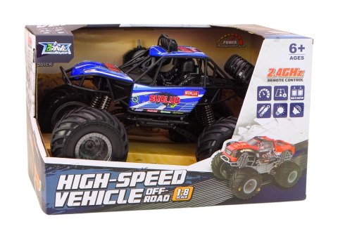 Auto Terenowe Zdalnie Sterowane RC 1:8 Amortyzatory Niebieskie Auto Terenowe Zdalnie Sterowane RC 1:8 Amortyzatory Niebieskie