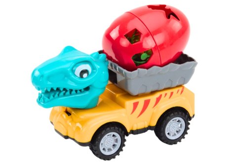 Auto Dinozaur Z Jajem Samochód Z Przyczepą Figurki Zestaw 4 ele. Auto Dinozaur Z Jajem Samochód Z Przyczepą Figurki Zestaw 4 ele.